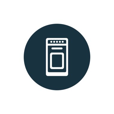 Soba simgesinin vektör illüstrasyonu