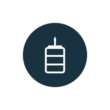 Pasta Simgesinin Vektör illüstrasyonu