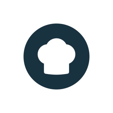 Aşçı şapkası Icon vektör çizim