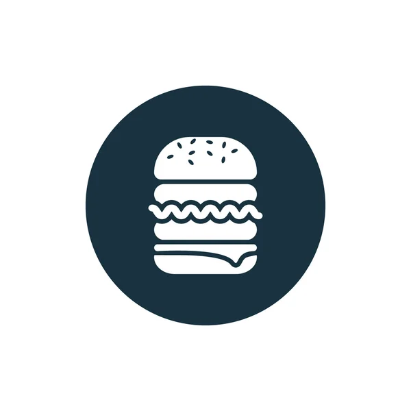 Vektorová ilustrace ikony burger — Stockový vektor