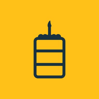 Pasta Simgesinin Vektör illüstrasyonu