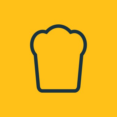 Ekmek simgesinin vektör illüstrasyonu