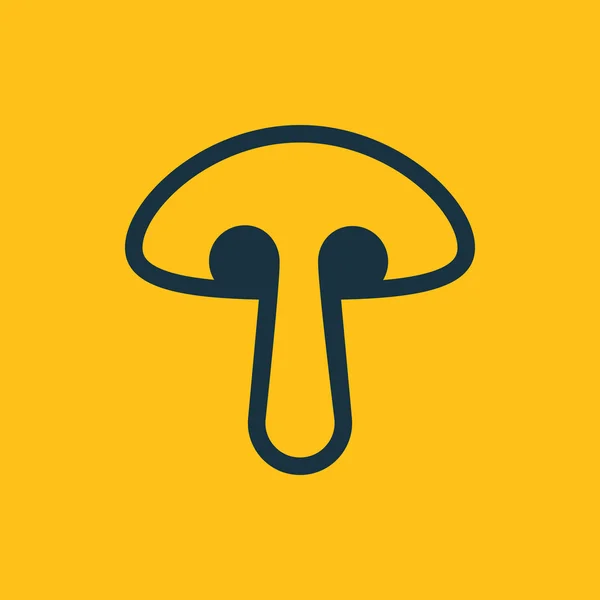 Illustration vectorielle de l'icône champignon — Image vectorielle