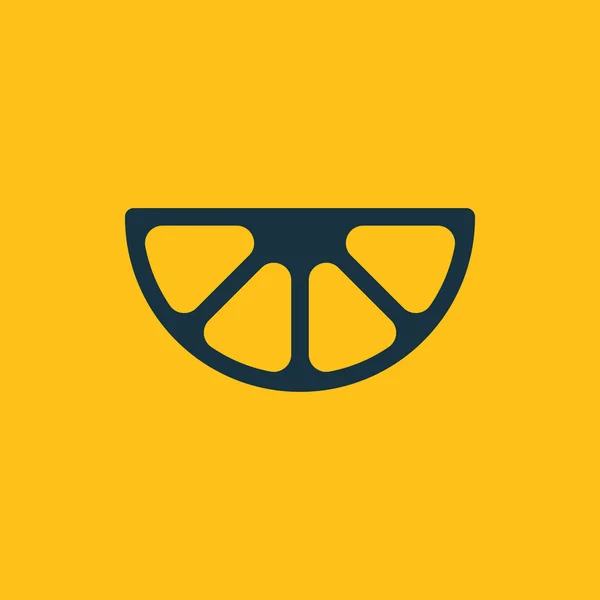 Vector illustration of lemon slice icon — Stock Vector