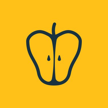 elma simgesinin vektör illüstrasyonu