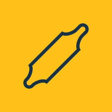 Yuvarlanan iğne simgesinin vektör illüstrasyonu