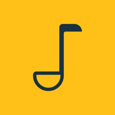 Kepçe kaşık simge vektör çizim