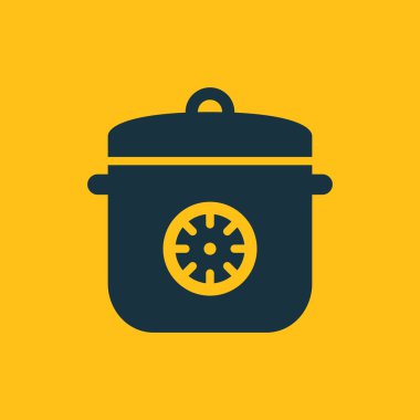 Multicooker simge vektör çizim