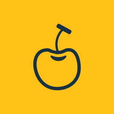 kiraz simge vektör çizim