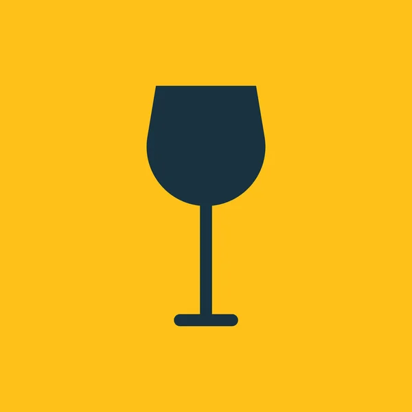 Vector illustration of wineglass icon — Stock Vector