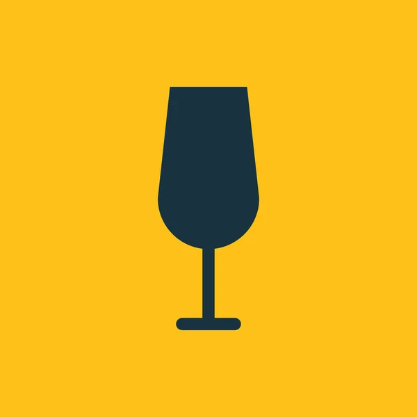 Illustrazione vettoriale dell'icona in vetro da vino — Vettoriale Stock
