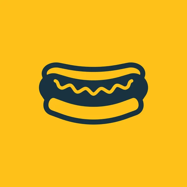 Illustrazione vettoriale dell'icona dell'hot dog — Vettoriale Stock