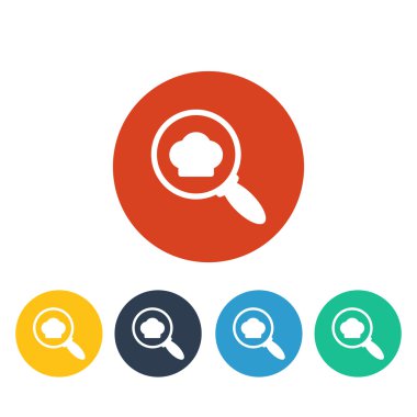 Şef simgesinin vektör illüstrasyonu