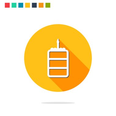 Pasta Simgesinin Vektör illüstrasyonu