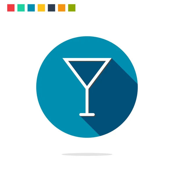 Vektoros illusztráció: wineglass ikon — Stock Vector