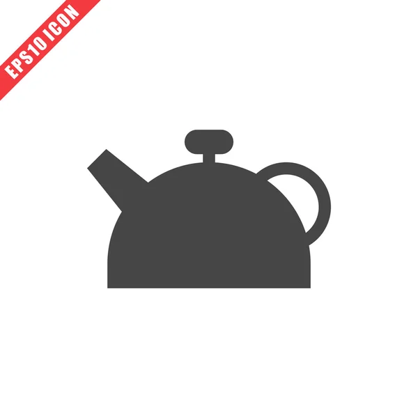 Vector illustration of teapot icon — Stock Vector
