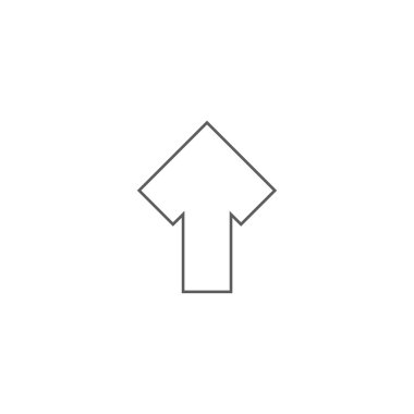 Vektör çizim yukarı ok simgesi