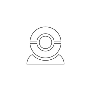 Web kamera simgesinin vektör illüstrasyonu