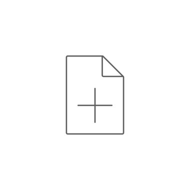 Vektör çizim Ekle dosya simgesini