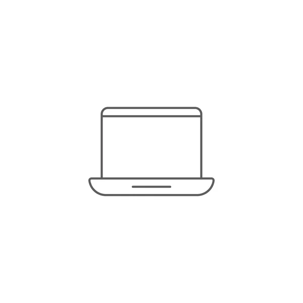 Illustrazione vettoriale dell'icona del computer portatile — Vettoriale Stock