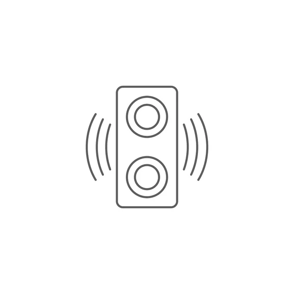 Vector illustration of speakers icon — Stock Vector