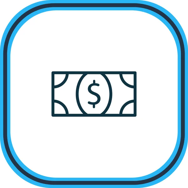 Illusztrálja a pénz ikon vonal. Gyönyörű nagykereskedelmi elem is használható érme ikon elem. — Stock Fotó