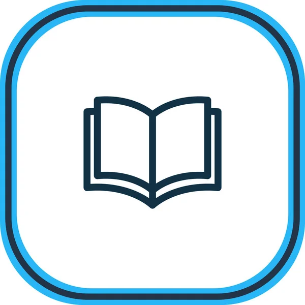 Illustratie van de publicatie icoon lijn. Mooi boek leeselement kan ook gebruikt worden als studie icoon element. — Stockfoto