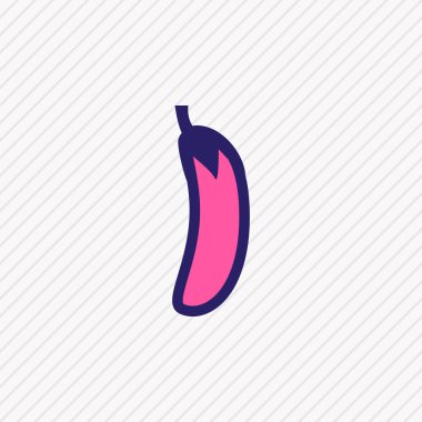 Vector illustration of eggplant icon colored line. Beautiful eating element also can be used as aubergine icon element.