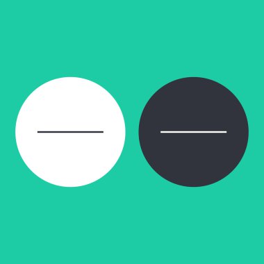 İnce çizgi eksi simgesini