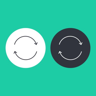 İnce çizgi yenileme simgesi