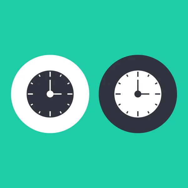 Icono de reloj sólido — Vector de stock