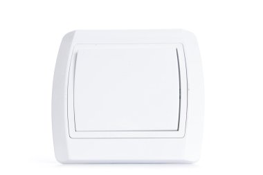  Işık anahtarı beyaz arkaplanda izole edildi