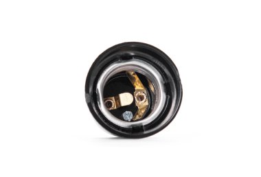 Beyaz elektrik prizine. Avrupa system.isolated