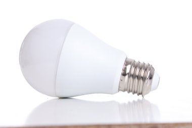 LED light bulb isolated on white clipart