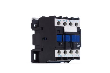 Beyaz bir arka plan üzerinde izole otomatik devre kesici.