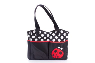 Anne bebek aksesuarları tutmak için kumaş çanta