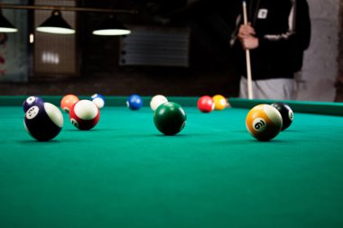 Bilardo topları / A Vintage tarzı fotoğraf--dan bir bilardo topları 