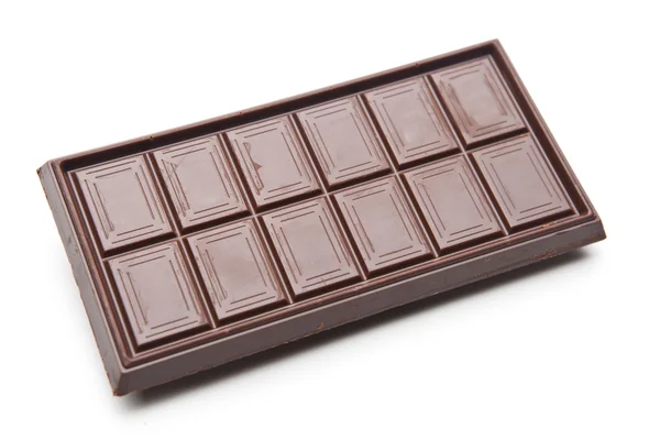 Barres de chocolat isolées sur fond blanc — Photo