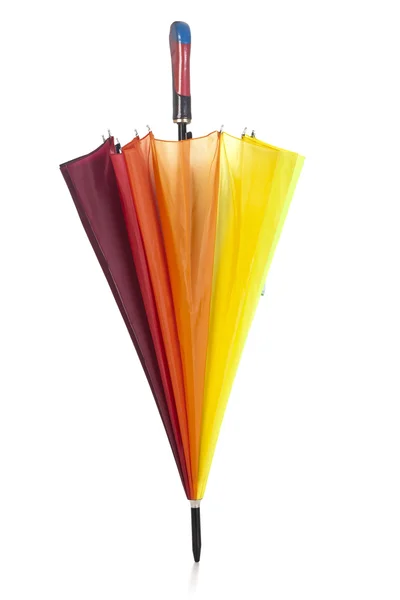 Colorful umbrella, isolated on white — Stock Photo, Image