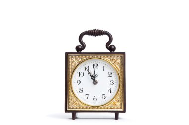 izole küçük retro saat