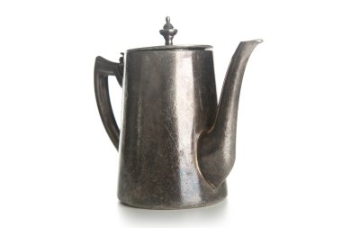 vintage gümüş kaplama kadehler izole