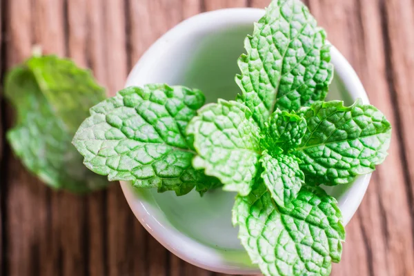 Fresh mint on a table