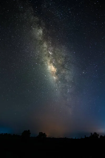 Όμορφη Γαλακτώδη Τρόπο Σκοτεινή Νύχτα — Φωτογραφία Αρχείου