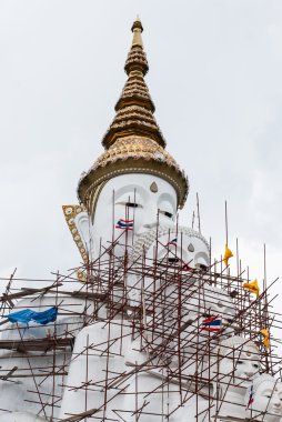 büyük beyaz Buda görüntü heykel