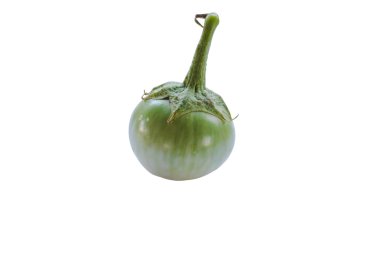 beyaz zemin üzerine patlıcan