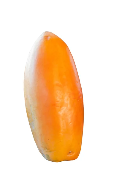 Papaya fruit over white background — Stock Photo, Image