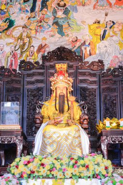 Buda heykeli İmparator Jade Pagoda, Phitsanulokd, Tayland