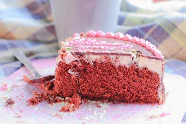 Bolo de chocolate creme — Fotografia de Stock