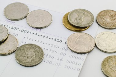 Tayland para banyosu ve tasarruf hesabı hesap cüzdanı