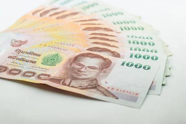 Tajski baht banknotów — Zdjęcie stockowe